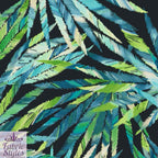FS131 Green Tropical Print Scuba Fabric | Fabric Styles
