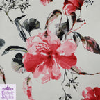 FS142 Red Summer Floral | Fabric Styles