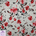 FS142 Red Summer Floral | Fabric Styles
