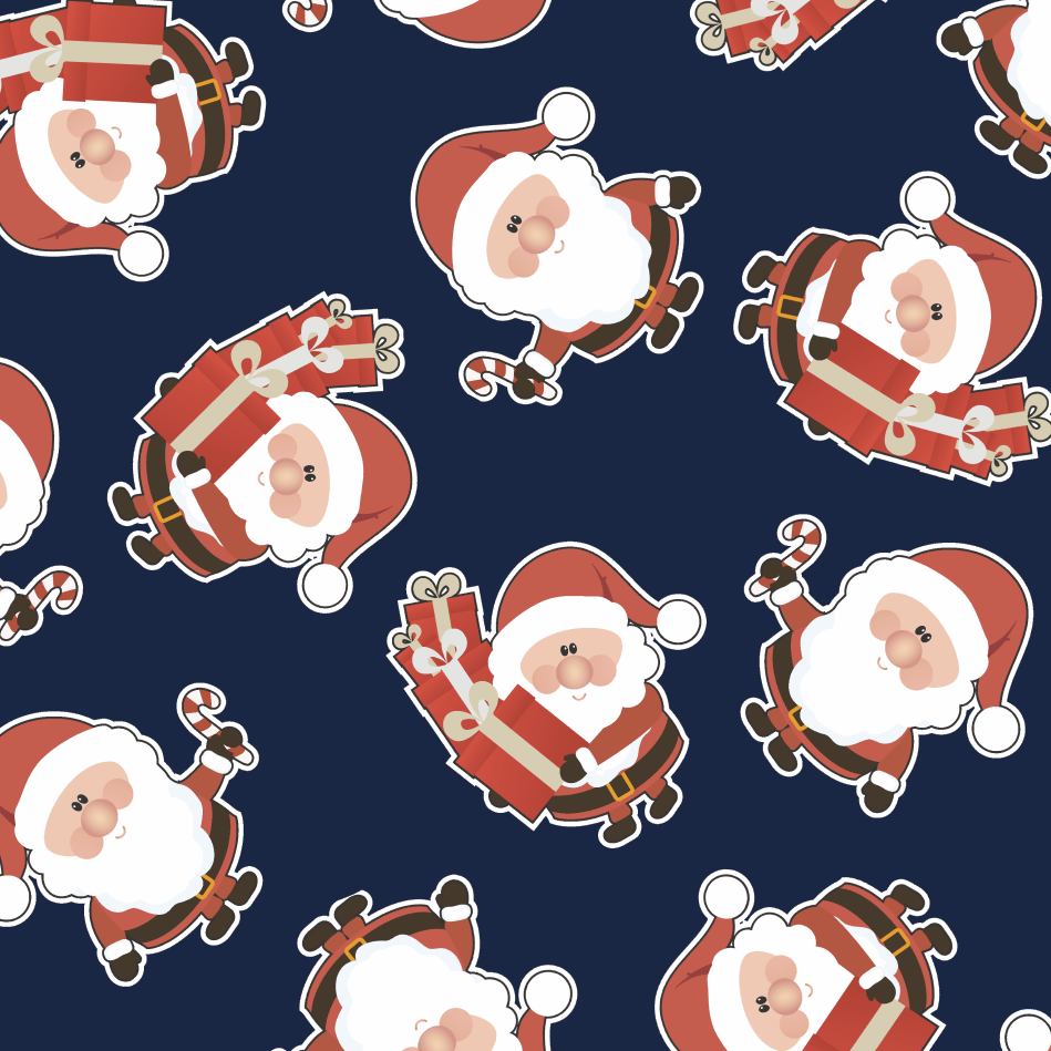FS149 Santa Print | Fabric Styles