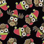 FS156 Owl Santa Hat | Fabric Styles