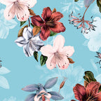 FS378_2 Blush Lisianthus Floral | Fabric Styles