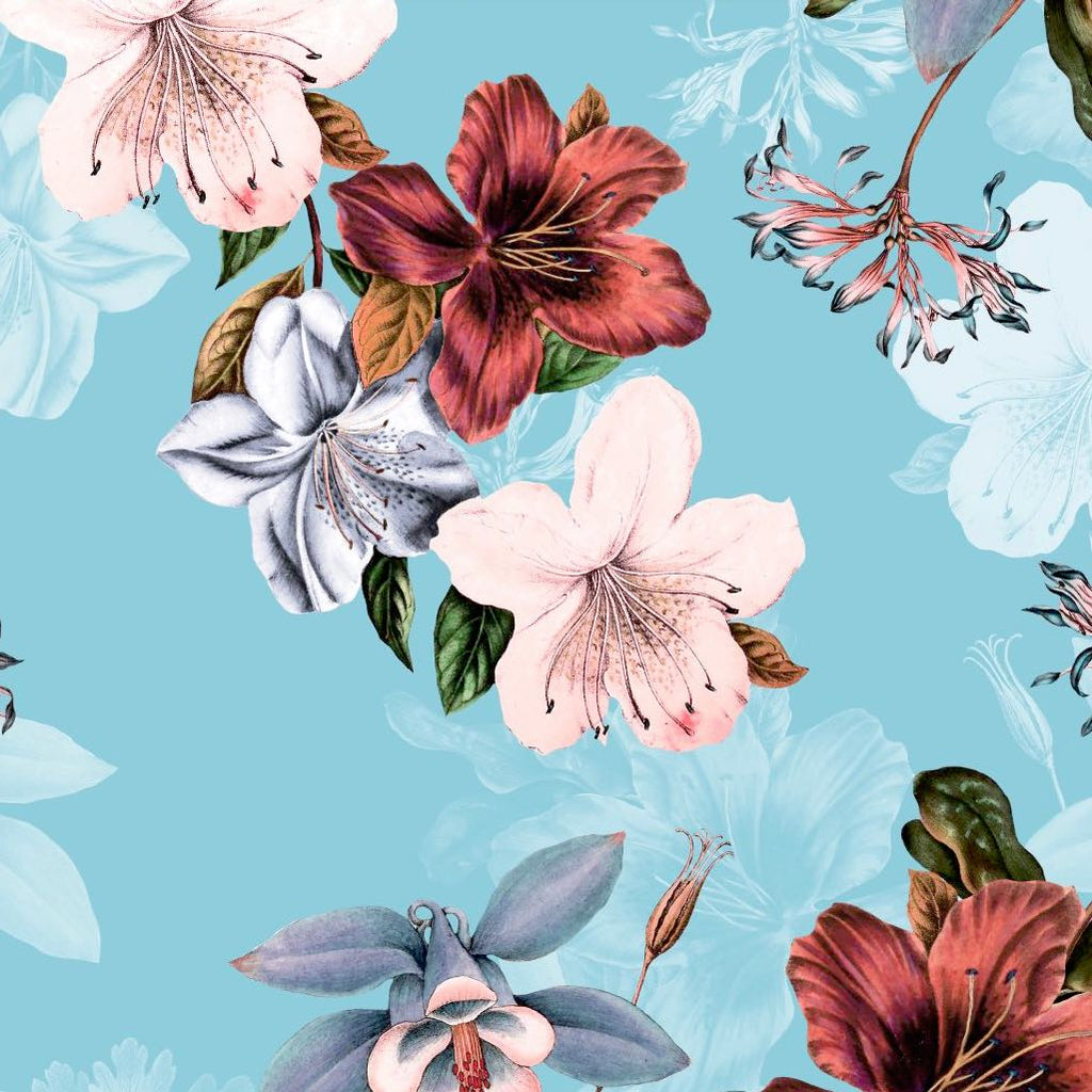 FS378_2 Blush Lisianthus Floral | Fabric Styles