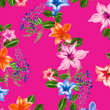 FS403 Fuchsia Floral | Fabric | Dress making, dressmaking, fabric, fabrics, fashion fabric, floral, Flower, flowers, Fuchsia, Fuscia, Fushchia, High Fashion, jersey, Pink, scuba, sewing, Summer | Fabric Styles