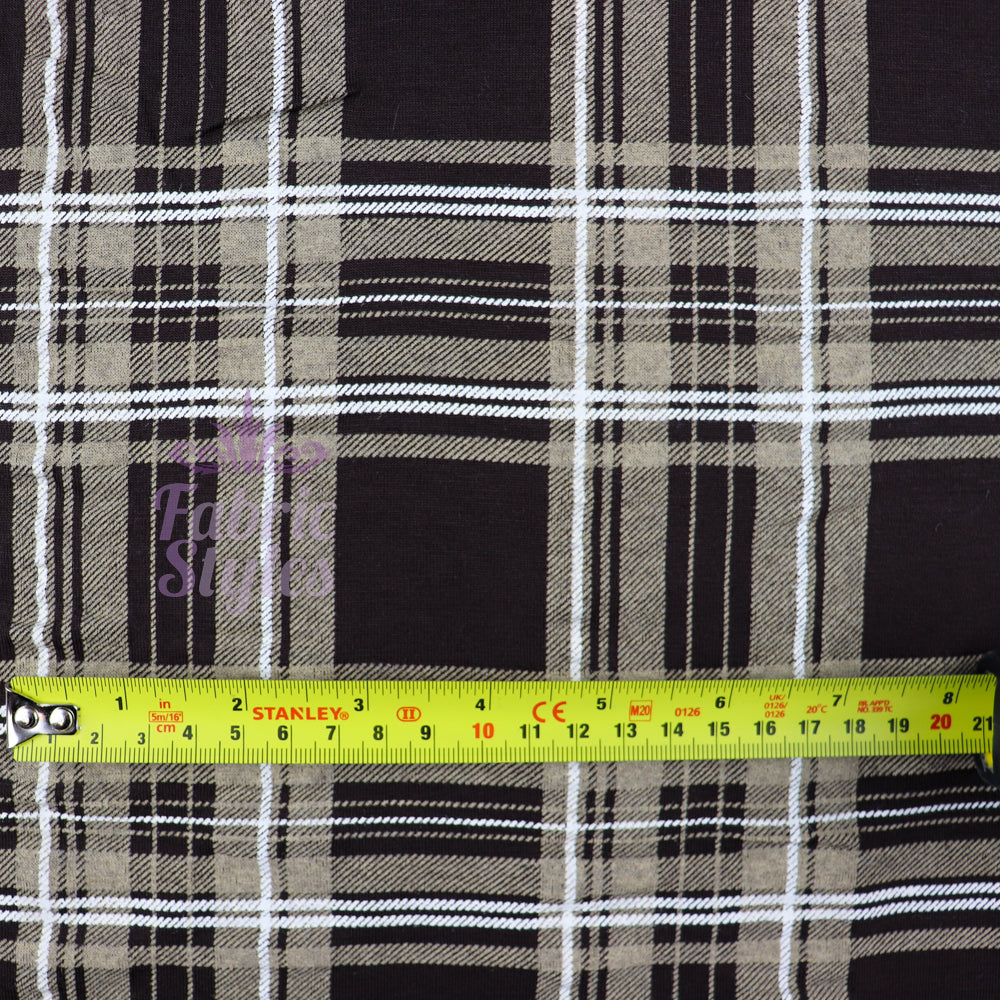 FS793 Tartan Viscose | Fabric | Check, drape, Fabric, fashion fabric, jersey, making, sale, Screen Print, sewing, stretch, Stretchy, Tartan, Viscose | Fabric Styles