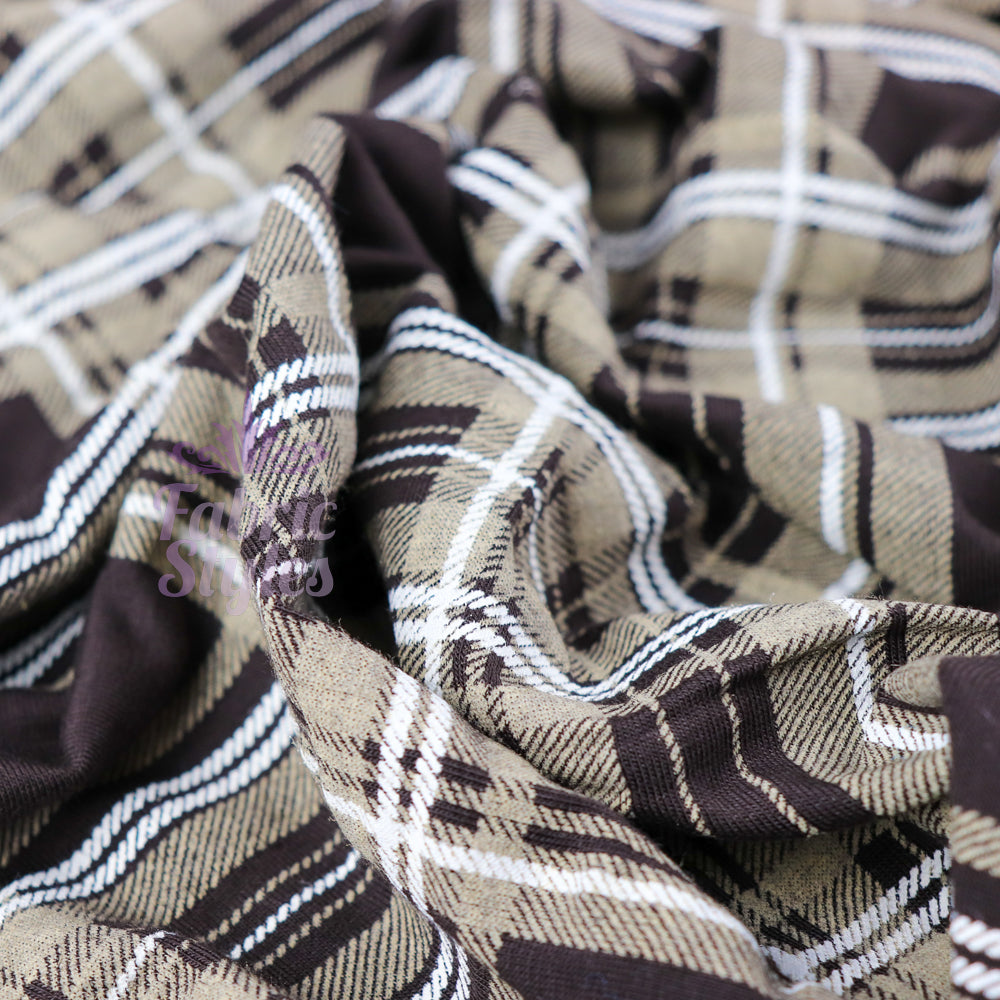 FS793 Tartan Viscose | Fabric | Check, drape, Fabric, fashion fabric, jersey, making, sale, Screen Print, sewing, stretch, Stretchy, Tartan, Viscose | Fabric Styles