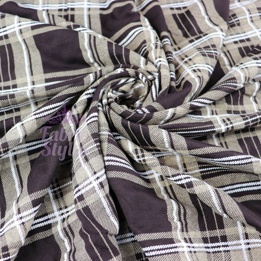 FS793 Tartan Viscose | Fabric | Check, drape, Fabric, fashion fabric, jersey, making, sale, Screen Print, sewing, stretch, Stretchy, Tartan, Viscose | Fabric Styles