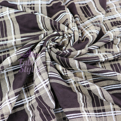 FS793 Tartan Viscose | Fabric | Check, drape, Fabric, fashion fabric, jersey, making, sale, Screen Print, sewing, stretch, Stretchy, Tartan, Viscose | Fabric Styles