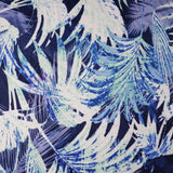 FS033 Blue Tropical Floral Print Spun Polyester Stretch Fabric | Fabric | Blue, Blue Palm, Digital, Dress Fabric, Fabric, Fabrics, fashion, Floral, Flower, Jungle, Light Blue, New, Palm, Printed Fabric, Spun Polyester, Spun Polyester Elastane, stretch, stretchy, Summer, Tropical, Tropical Season | Fabric Styles