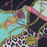 FS966 Leopard Chain | Fabric | Animal, Black, Chain, drape, Fabric, fashion fabric, Leopard, Marcella, sewing, Stretchy, White | Fabric Styles