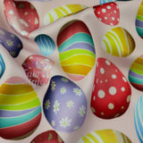 FS947 Easter Egg Hunt | Fabric | Black, Bunny, Easter, Easter Egg, Fabric, fashion fabric, hunt, jersey, Nude, Pink, Purple, rabbit, scuba, sewing, stretch | Fabric Styles