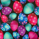 FS947 Easter Egg Hunt | Fabric | Black, Bunny, Easter, Easter Egg, Fabric, fashion fabric, hunt, jersey, Nude, Pink, Purple, rabbit, scuba, sewing, stretch | Fabric Styles