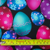 FS947 Easter Egg Hunt | Fabric | Black, Bunny, Easter, Easter Egg, Fabric, fashion fabric, hunt, jersey, Nude, Pink, Purple, rabbit, scuba, sewing, stretch | Fabric Styles