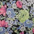 FS984 Floral Soft Touch Silky Stretch Knit Fabric | Fabric | Fabric, fashion fabric, Floral, jersey, Purple, Sale, sewing, Soft Touch, stretch, White | Fabric Styles