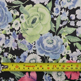 FS984 Floral Soft Touch Silky Stretch Knit Fabric | Fabric | Fabric, fashion fabric, Floral, jersey, Purple, Sale, sewing, Soft Touch, stretch, White | Fabric Styles