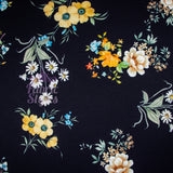 FS945 Daisy Maisie Floral | Fabric | Fabric, fashion fabric, Floral, jersey, Purple, Scuba Crepe, sewing, stretch, White | Fabric Styles