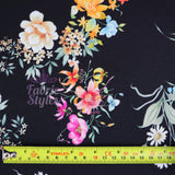 FS945 Daisy Maisie Floral | Fabric | Fabric, fashion fabric, Floral, jersey, Purple, Scuba Crepe, sewing, stretch, White | Fabric Styles