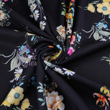 FS945 Daisy Maisie Floral | Fabric | Fabric, fashion fabric, Floral, jersey, Purple, Scuba Crepe, sewing, stretch, White | Fabric Styles