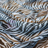 FS961 Zebra Powermesh | Fabric | Animal, drape, Fabric, fashion fabric, jersey, making, Power Mesh, Powermesh, sale, sewing, stretch, Stretchy, white, Zebra | Fabric Styles
