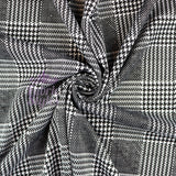 FS669 Black White Checks | Fabric | Black, blue, Check, Fabric, Fabrics, Fashion, Pink, Sale, scuba, Stretch, Tartan, White | Fabric Styles