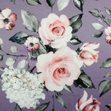 FS426_3 Lavender Floral | Fabric | drape, Fabric, fashion fabric, Floral, Flower, FS426, lavender, lilac, purple, Scuba, sewing, Stretchy, Swim, Swimwear | Fabric Styles