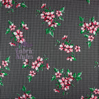 FS666 Gingham Pink Floral | Fabric | blue, Cactus, Fabric, Fabrics, Fashion, Floral, Flowers, Gingham, Pink, purple, SALE, scuba, Stretch, Watercolor, Watercolour | Fabric Styles