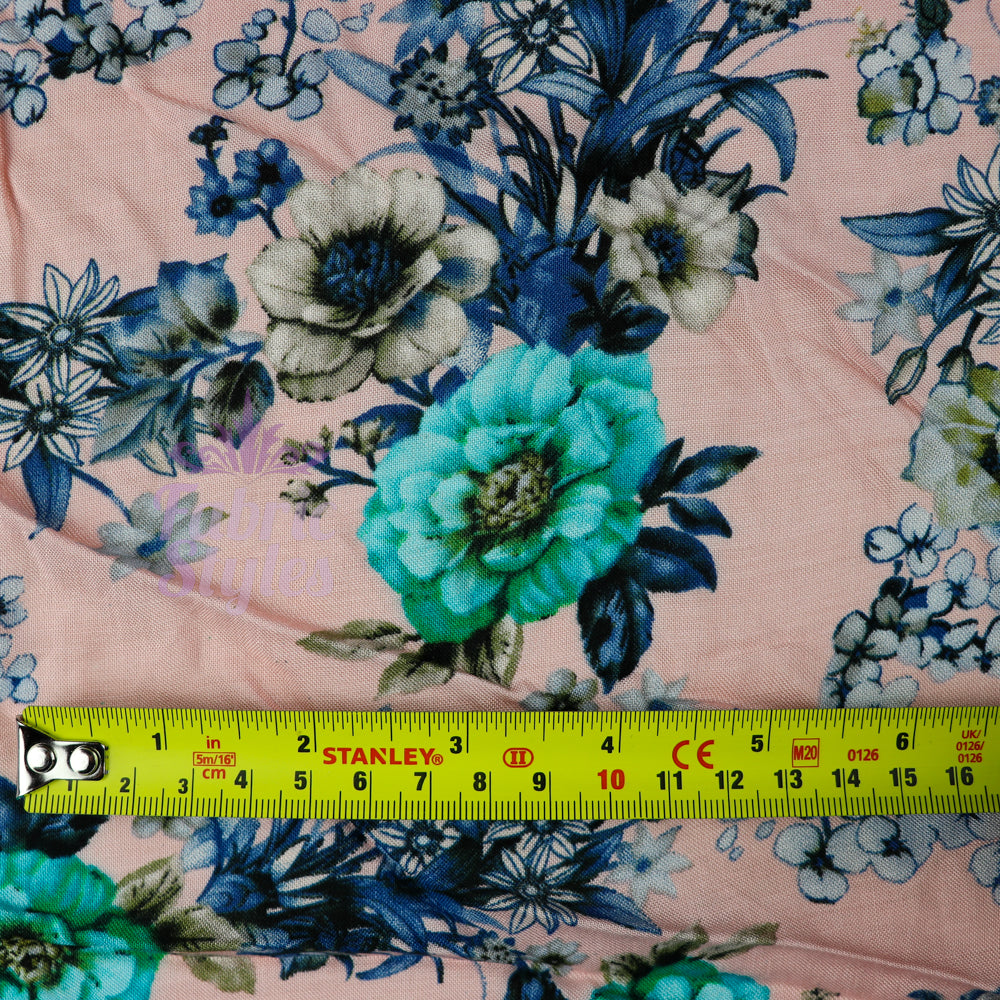 FS775_1 Vintage Flower Rose | Fabric | Animal, drape, elastane, Fabric, fashion fabric, Floral, jersey, making, mono chrome, navy, Parrot, Rayon, sale, sewing, stretch, Stretchy, Tropical, Viscose | Fabric Styles
