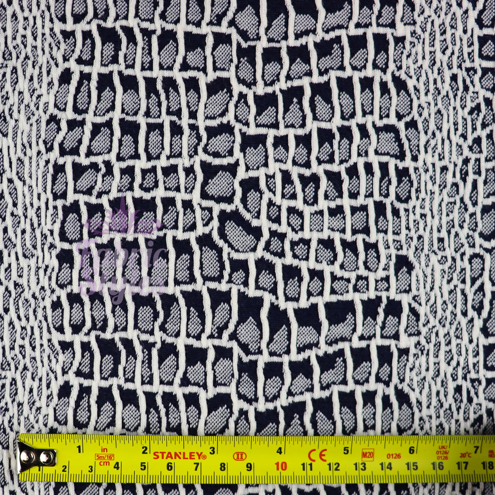 FS1034 Snake Jacquard | Fabric | Fabric, fashion fabric, Jacquard, jersey, sewing, stretch, White | Fabric Styles
