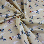 FS934_1 Tom and Jerry | Fabric | blue, Brand, Branded, cartoon, Cotton, drape, Fabric, fashion fabric, Jerry, Light blue, making, Skirt, Tom, Tom & Jerry, Tom and Jerry | Fabric Styles