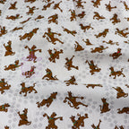 FS933_1 Scooby Doo | Fabric | blue, Brand, Branded, Cotton, Cotton SALE, Doo, drape, Fabric, fashion fabric, Light blue, making, scooby, Scooby Doo, sewing, Skirt | Fabric Styles