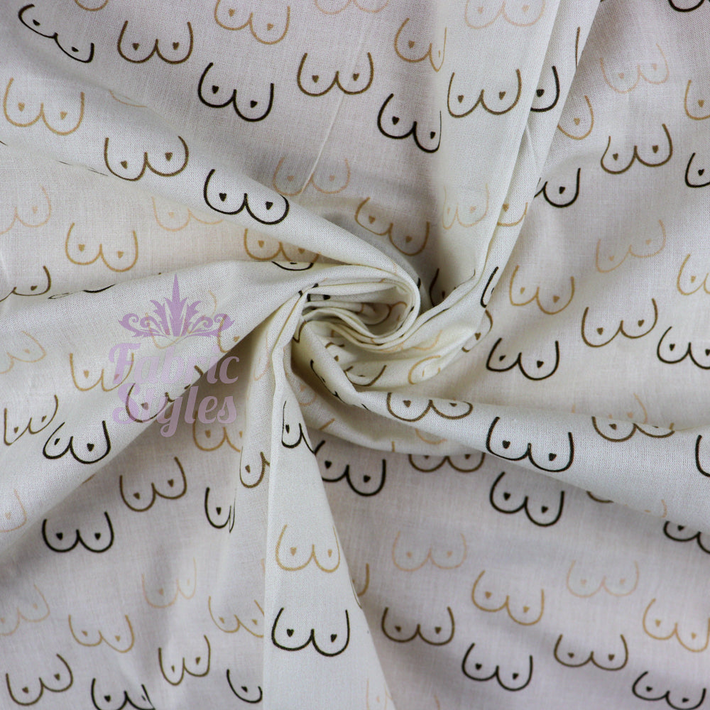 FS928 Boobies Cotton Fabric Beige | Fabric | Adult, Body, Boob, Boobies, Boobs, Cotton, drape, Fabric, fashion fabric, making, Nudity, sewing, Skirt | Fabric Styles