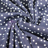 FS589 Polka Dots Liverpool Fabric | Fabric | blue, dots, drape, Elastane, Fabric, fashion fabric, Liverpool, New, Polka dots, polyester, Powder blue, red, sewing, spot, spots, stretch, Stretchy, textured, Waffle, White | Fabric Styles