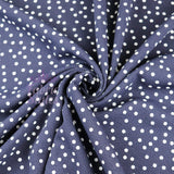 FS589 Polka Dots Liverpool Fabric | Fabric | blue, dots, drape, Elastane, Fabric, fashion fabric, Liverpool, New, Polka dots, polyester, Powder blue, red, sewing, spot, spots, stretch, Stretchy, textured, Waffle, White | Fabric Styles