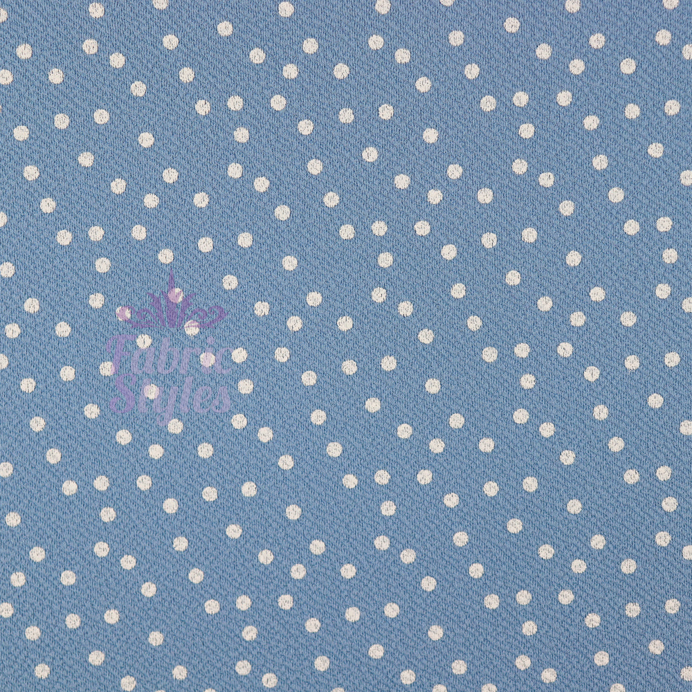 Polka Dots Liverpool Fabric Stretch Lightweight Material