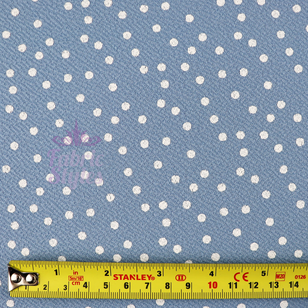 Polka Dots Liverpool Fabric Stretch Lightweight Material