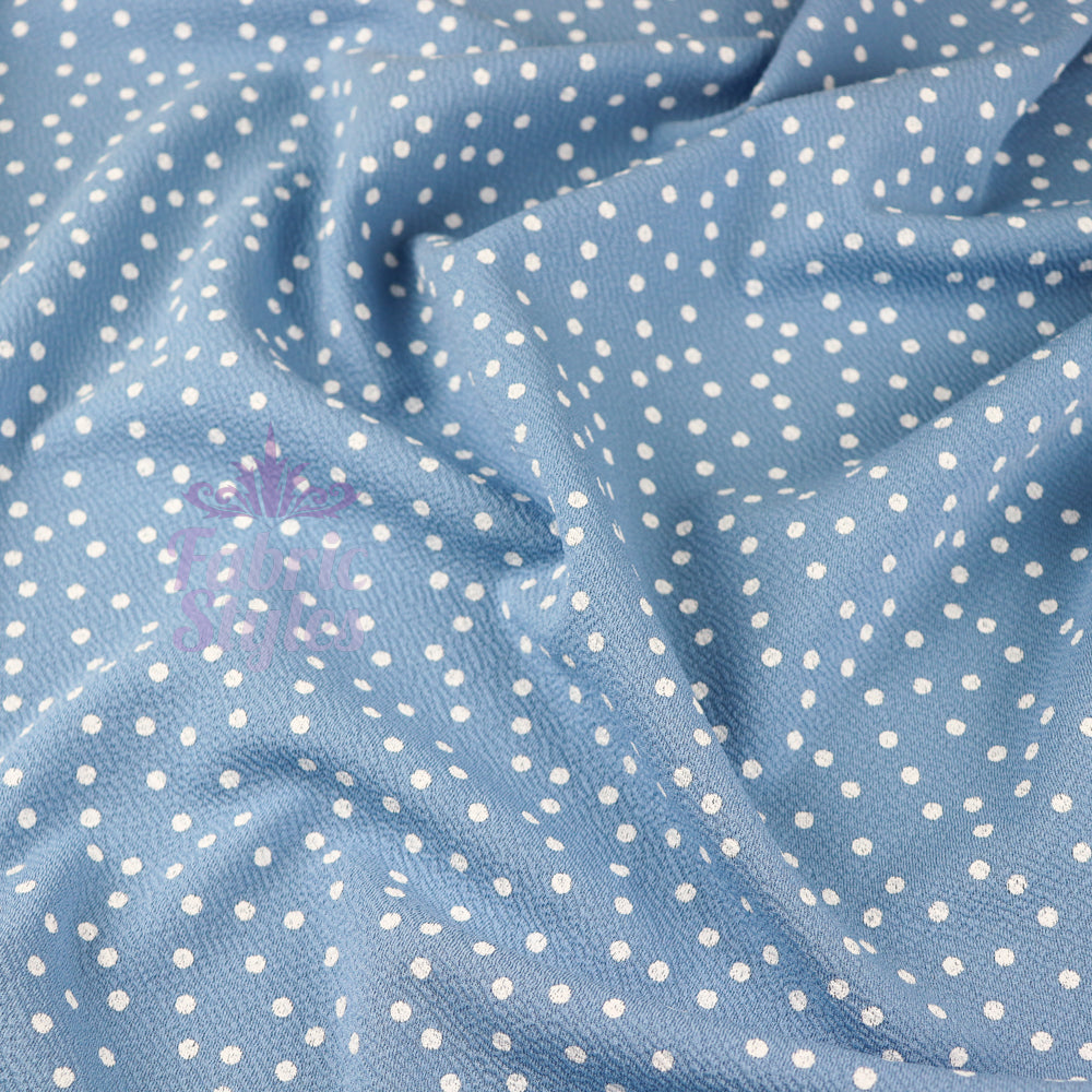 Polka Dots Liverpool Fabric Stretch Lightweight Material