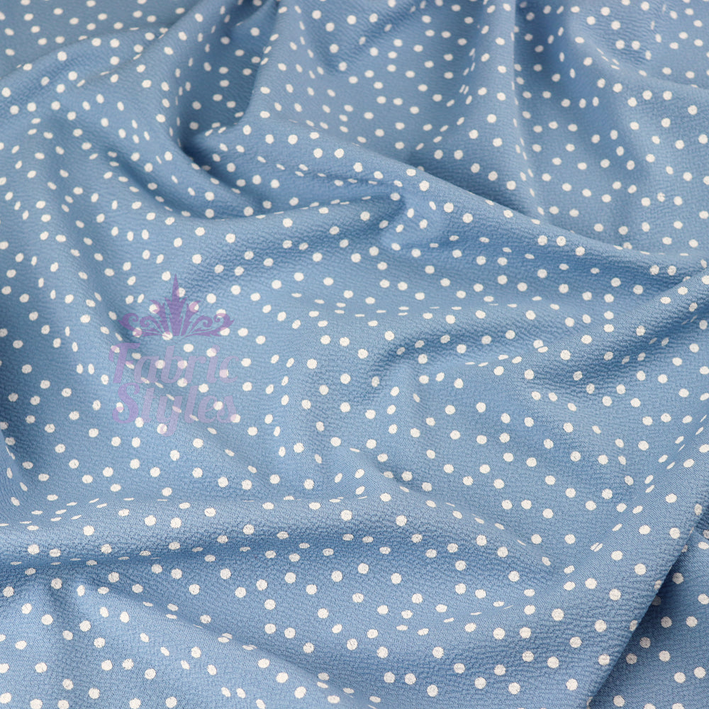 Polka Dots Liverpool Fabric Stretch Lightweight Material