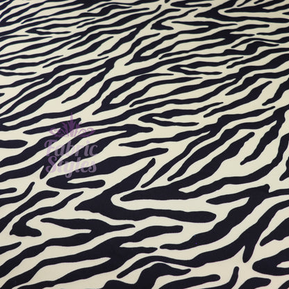 FS967 Zebra Colours | Fabric | Animal, Black, drape, Fabric, fashion fabric, Scuba, sewing, Stretchy, White, Zebra | Fabric Styles