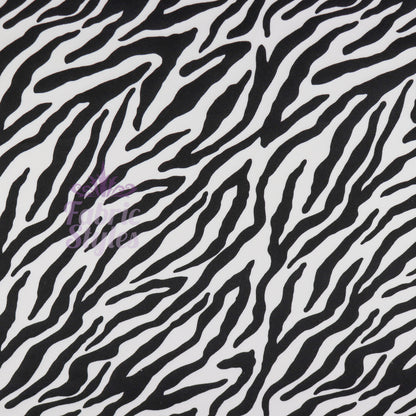 FS967 Zebra Colours | Fabric | Animal, Black, drape, Fabric, fashion fabric, Scuba, sewing, Stretchy, White, Zebra | Fabric Styles