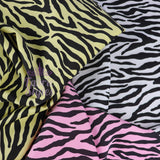 FS967 Zebra Colours | Fabric | Animal, Black, drape, Fabric, fashion fabric, Scuba, sewing, Stretchy, White, Zebra | Fabric Styles