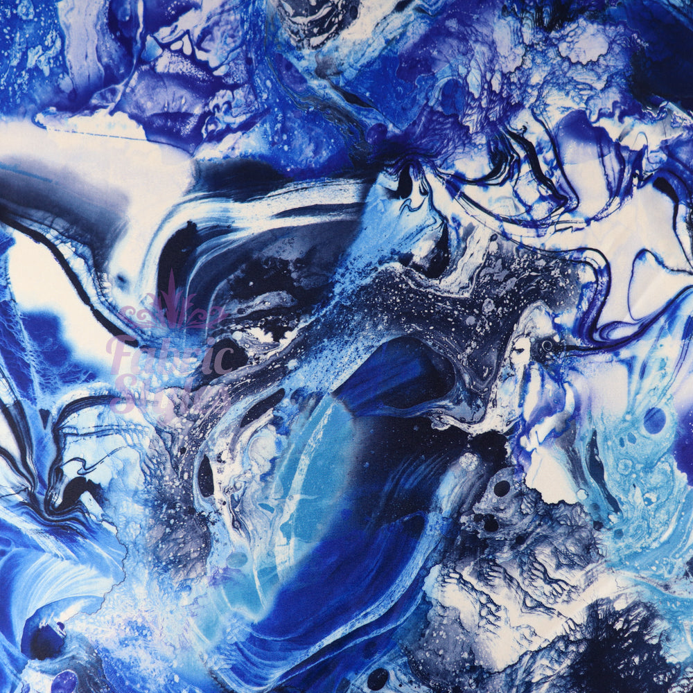 FS091 Tie Dye Marble Scuba Stretch Knit Fabric & Spandex Sportswear Swim Fabric | Fabric | Black, Blue, drape, Fabric, fashion fabric, Gold, making, Marble, Orange, Pink, Purple, Scuba, sewing, Spandex, Splash, Stretchy, Swim, Swimming, Swimwear, Tie Dye, Water Effect, White, Yellow | Fabric Styles