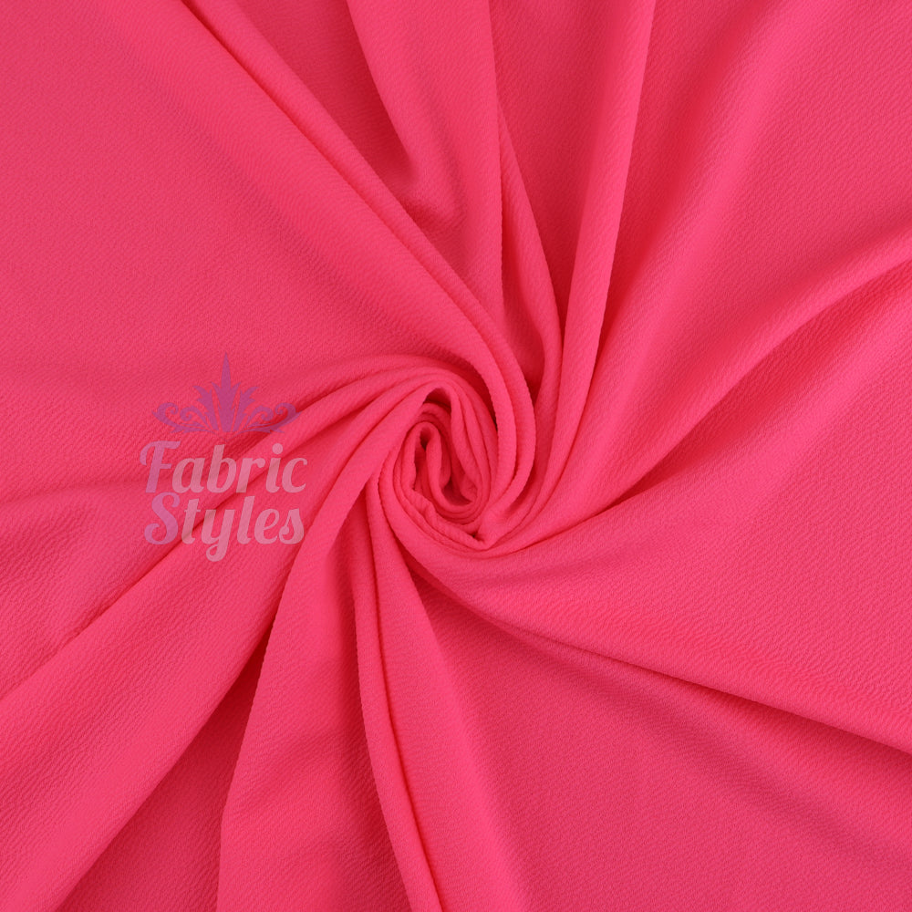 FS504_2 Plain Liverpool Fabric | Fabric | Bright PINK, drape, Fabric, fashion fabric, Liverpool, Mustard, Pink, Plain, sale, sewing, Stretchy, textured, Waffle | Fabric Styles