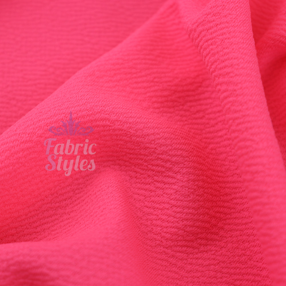 FS504_2 Plain Liverpool Fabric | Fabric | Bright PINK, drape, Fabric, fashion fabric, Liverpool, Mustard, Pink, Plain, sale, sewing, Stretchy, textured, Waffle | Fabric Styles