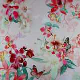 FS994 Butterfly Floral | Fabric | Fabric, fashion fabric, Floral, jersey, Purple, scuba, sewing, stretch, White | Fabric Styles