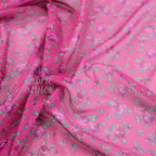 FS962 Red Small Floral Powermesh | Fabric | drape, Fabric, fashion fabric, Floral, Flower, jersey, making, Power Mesh, Powermesh, Sale, sewing, stretch, Stretchy, white | Fabric Styles