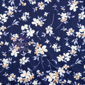 FS979 Navy Floral Polycotton | Fabric | Butterfly, Castle, Children, Colourful, drape, Fabric, fashion fabric, floral, flower, Kids, making, Navy, Poly, Poly Cotton, Princess, Rose, sewing, Skirt, White | Fabric Styles