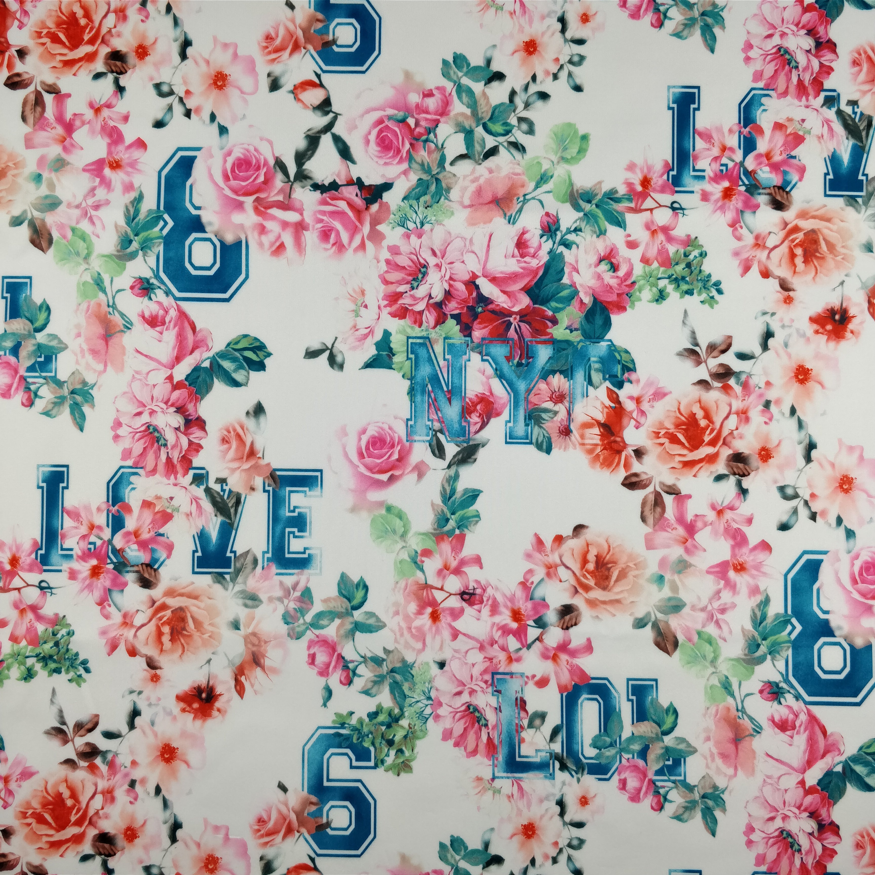 FS144_1 Floral New York Print | Fabric Styles