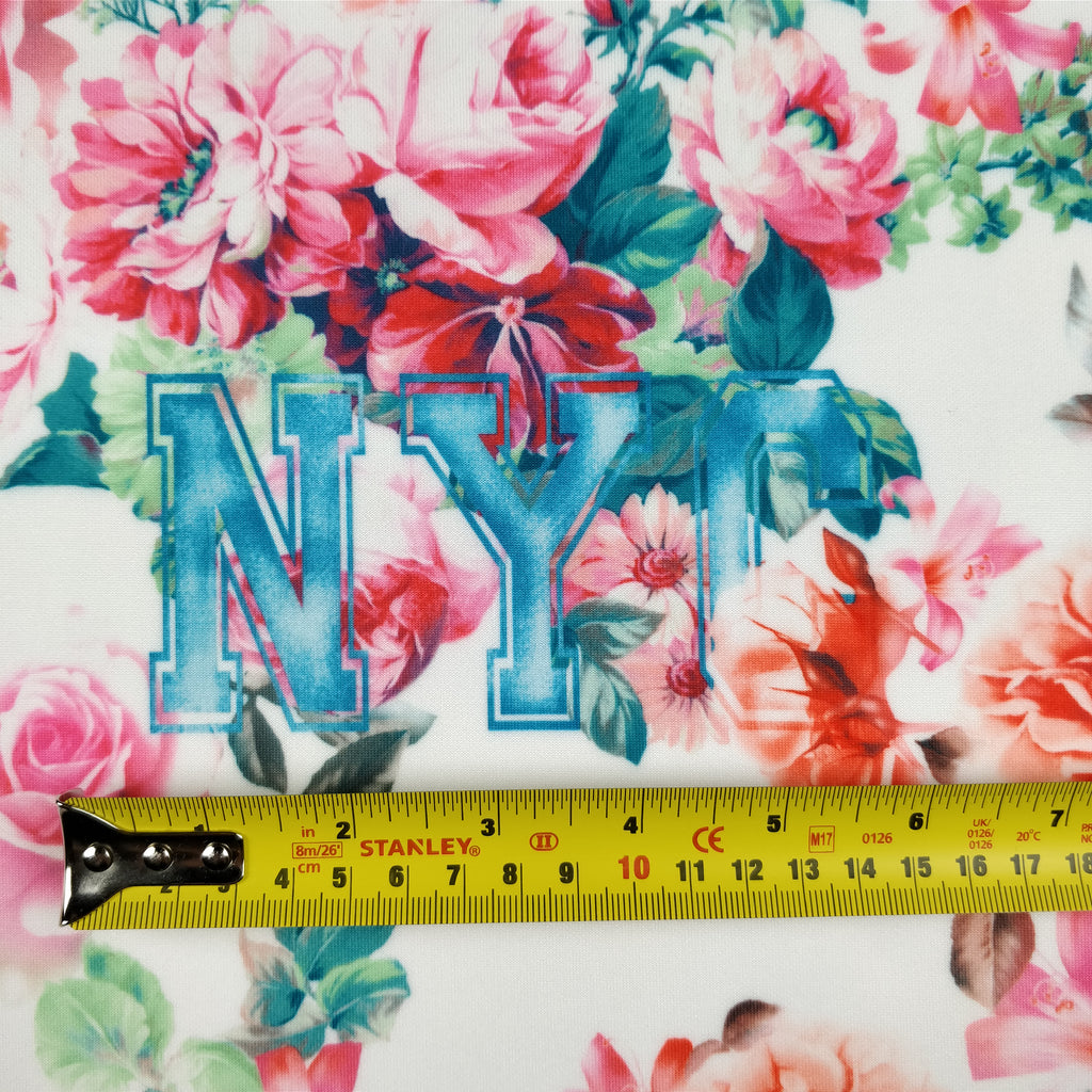 FS144_1 Floral New York Print | Fabric Styles