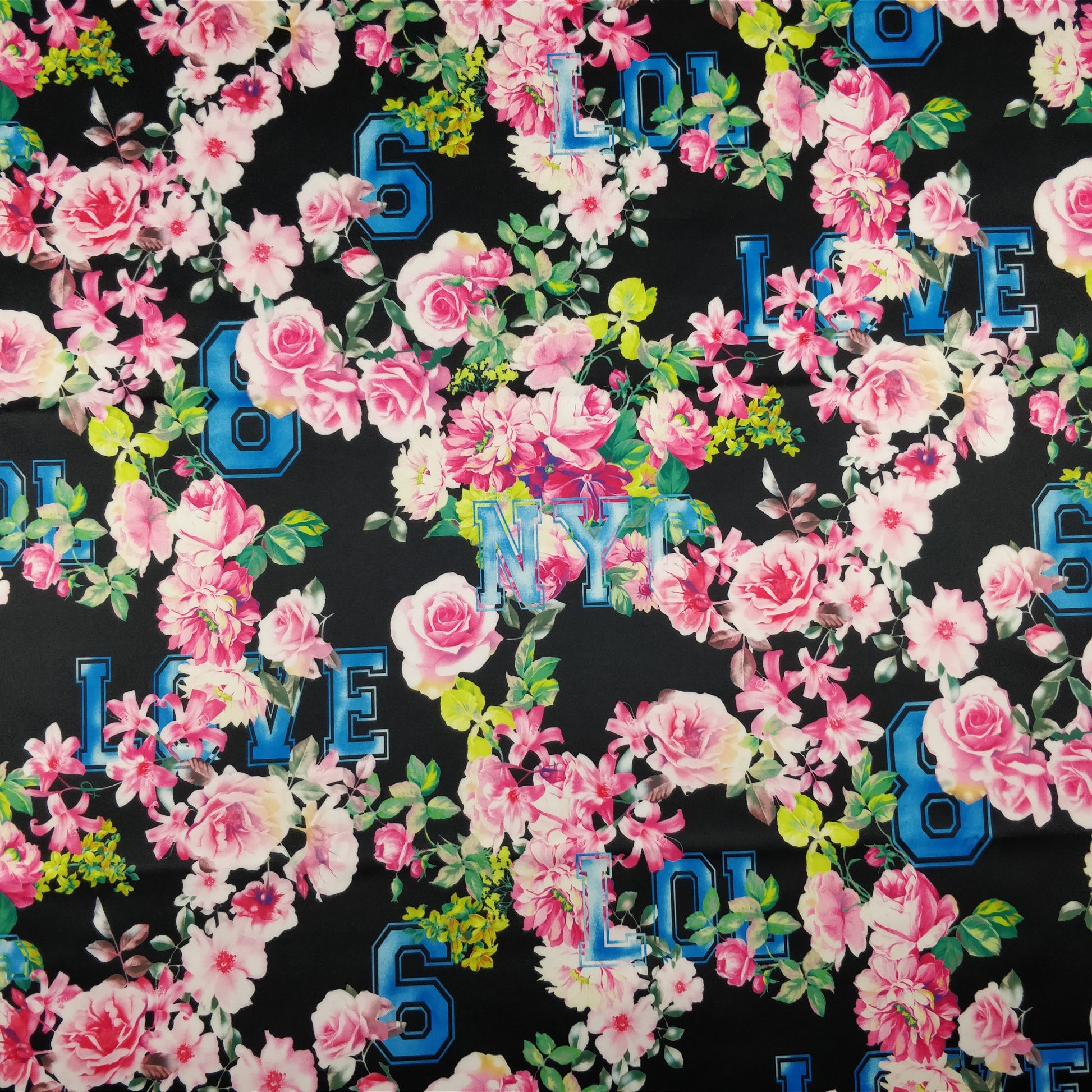 FS144_2 Floral New York Print | Fabric Styles