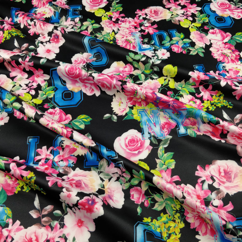 FS144_2 Floral New York Print | Fabric Styles